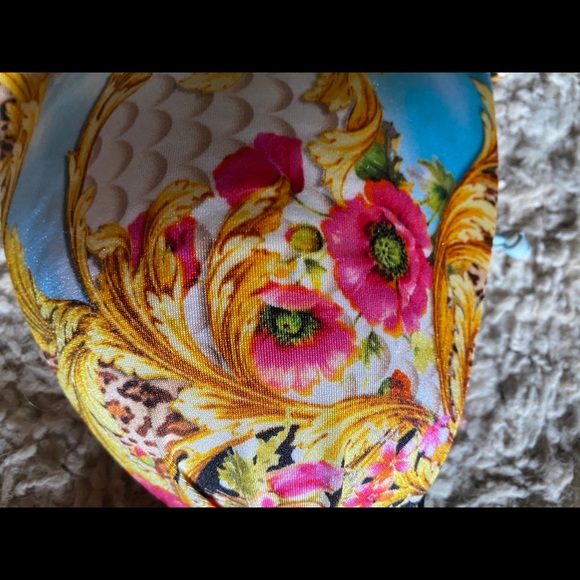 Sold out Luli Fama Bikini Swimsuit Top (Versace print) - Picture 2 of 5